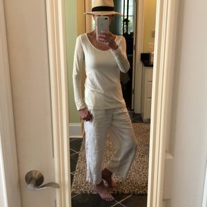 GOLD BEADED WHITE TOP sz Small